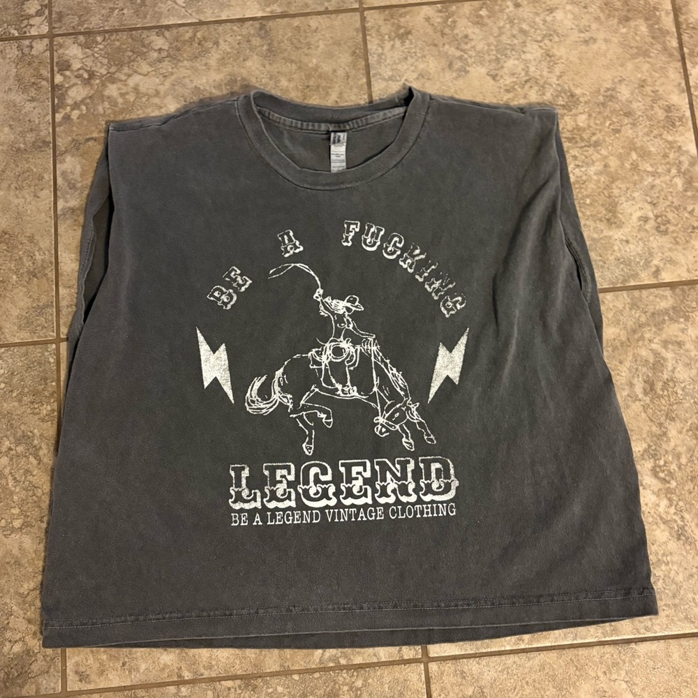 American Apparel Gray Crew Neck Shirt